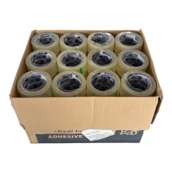 Carton de 72 rouleaux scotch 100 mètres, largeur : 48 mm